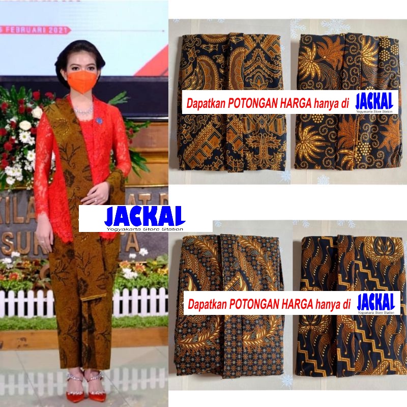 Terbaru Jarik Rok Instan Batik  + Kain Batik Selendang Pelengkap Pakaian Kebaya Wanita Premium