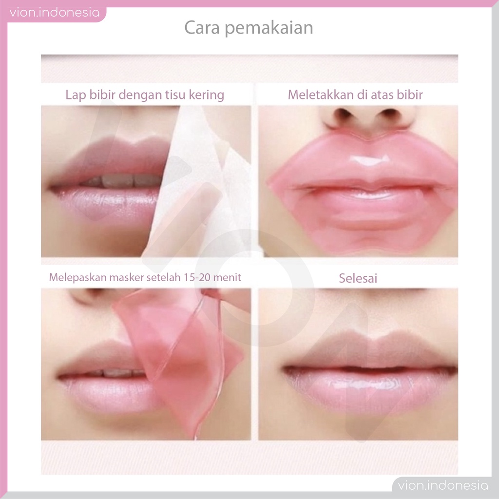 VION Lipmask Lip Mask Collagen Nourish Pelembab Bibir Beotua BA001