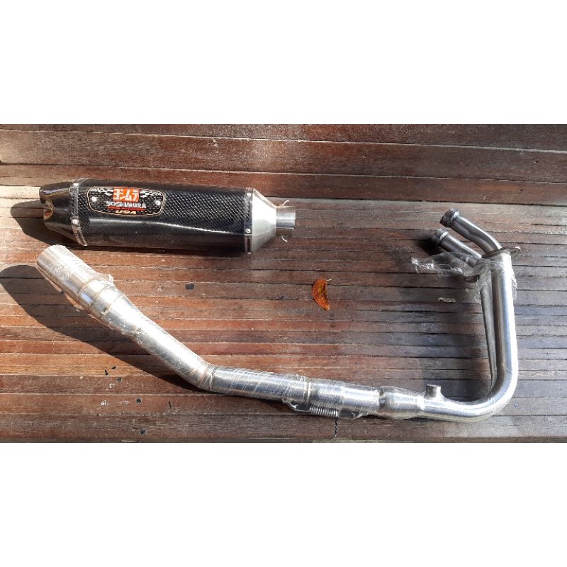 Knalpot Yoshimura R77 lubang 2 for ninja fi 250 old-new/CBR 250RR
