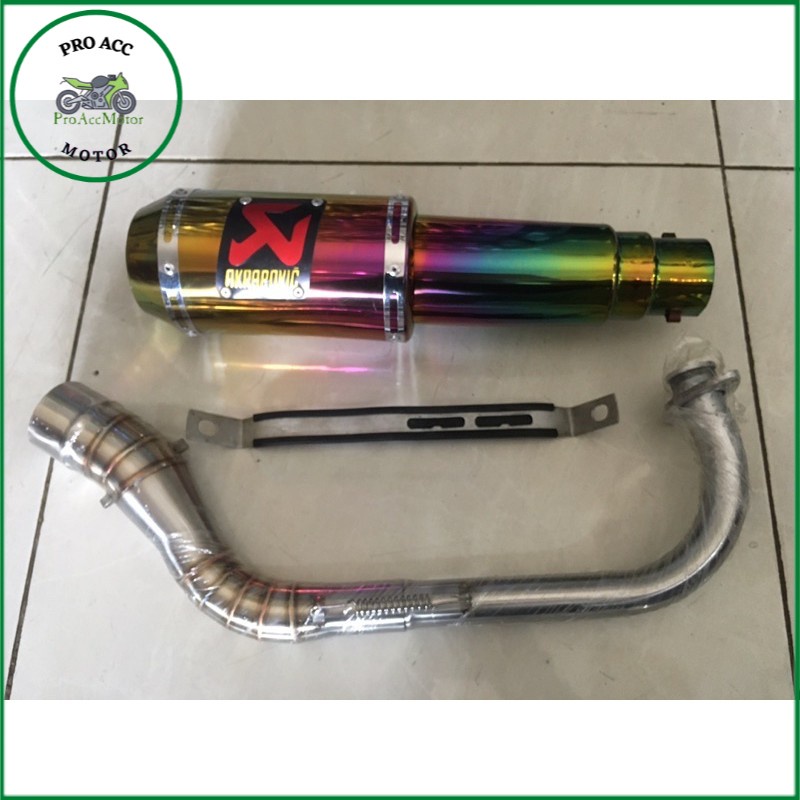 knalpot AKRAPOVIC Lorenzo KW untuk Nmax/ New Nmax, Vario , Beat