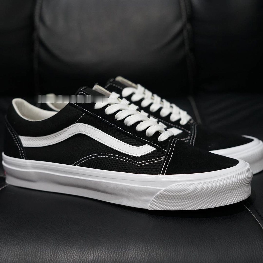 VANS_ORIGINAL PREMIUM - SEPATU PRIA VANS_OLD SKOOL BW BLACK WHITE WAFFLE DT BNIB / SEPATU SNEAKERS