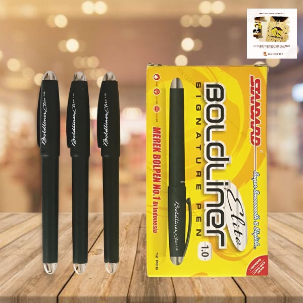 

PULPEN GEL TINTA TEBAL BOLDLINER ELITE STANDARD 1,0mm 1PCS