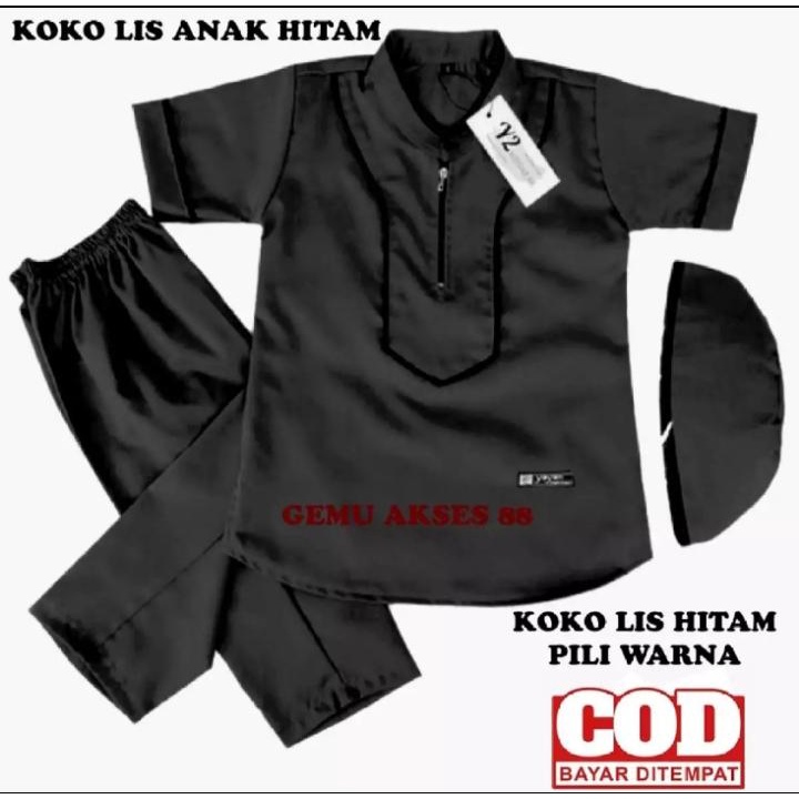 BAJU MUSLIM ANAK LAKI LAKI/KOKO LIST ANAK TERBARU 1-9 THN