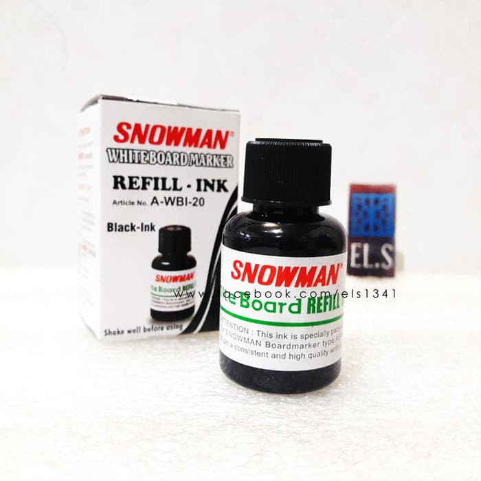 

Snowman White Board Marker Refill Black Diskon