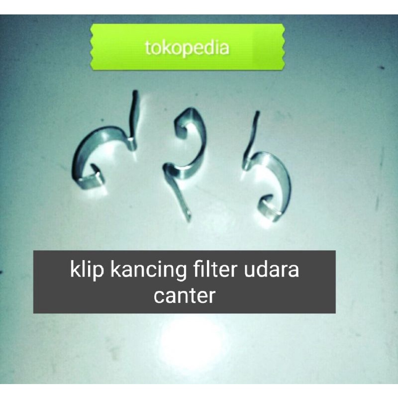 klip kancing filter udara canter ps110/ps125/klip kancing filter hawa canter