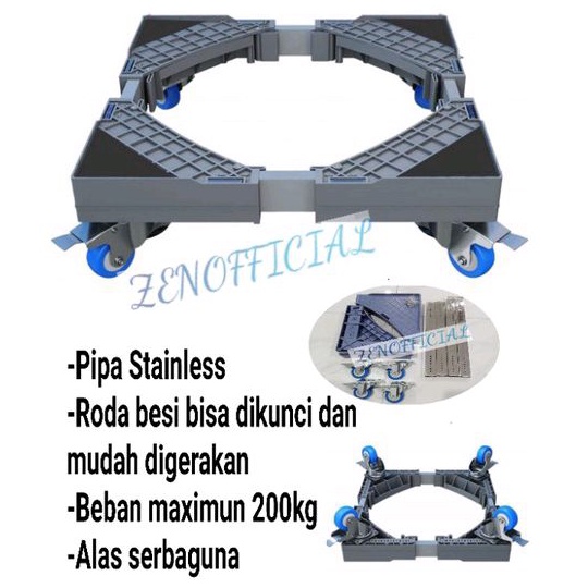 Kaki Kulkas / Alas Serbaguna PIK / Roda kaki kulkas PIK / Alas roda mesin cuci PIK, Roda Bisa di Kun
