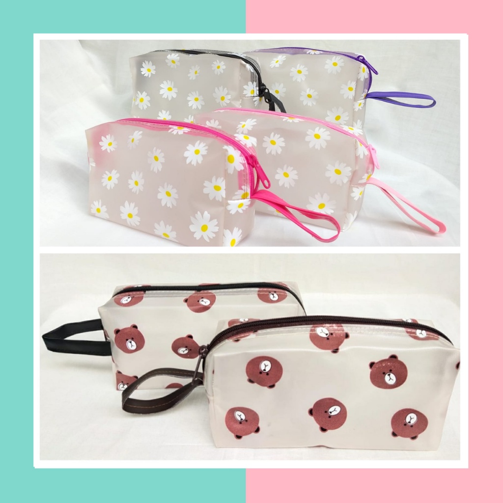[ QQ ] POUCH LUCU - POUCH KOSMETIK - POUCH MIKA - POUCH TRANSPARANT - TAS KOSMETIK