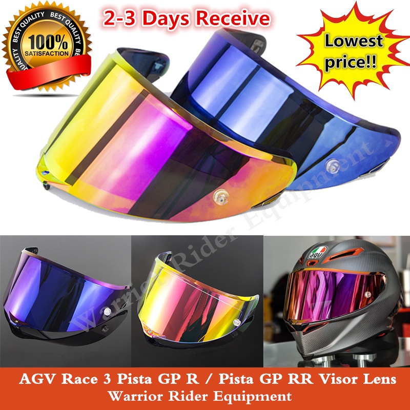 Jual Revo Iridium Visor Lens AGV Pista GP R / Pista GP RR / Corsa R Race 3 AGV  Helm Visor Lens Dukung COD Indonesia|Shopee Indonesia