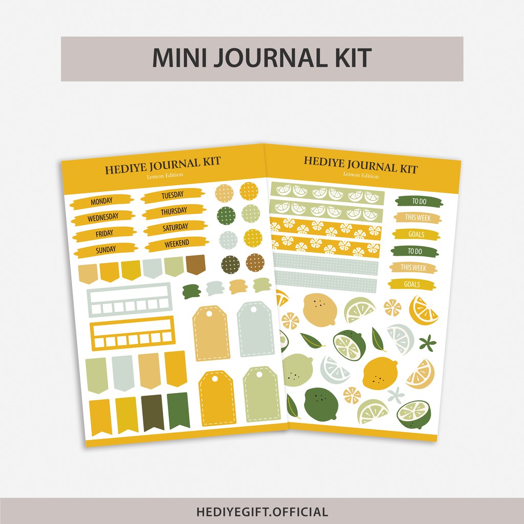 

Bullet Journal Kit I Hediye Mini Journal Kit Sticker (Non Cutting)