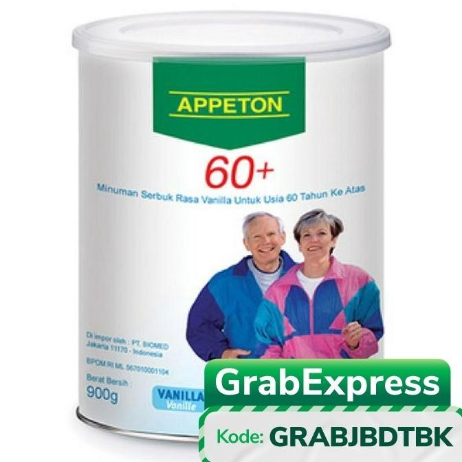 

Appeton 60+ / Susu Lansia - Orang Tua (Vanilla) 900 Gram Gojek Grab