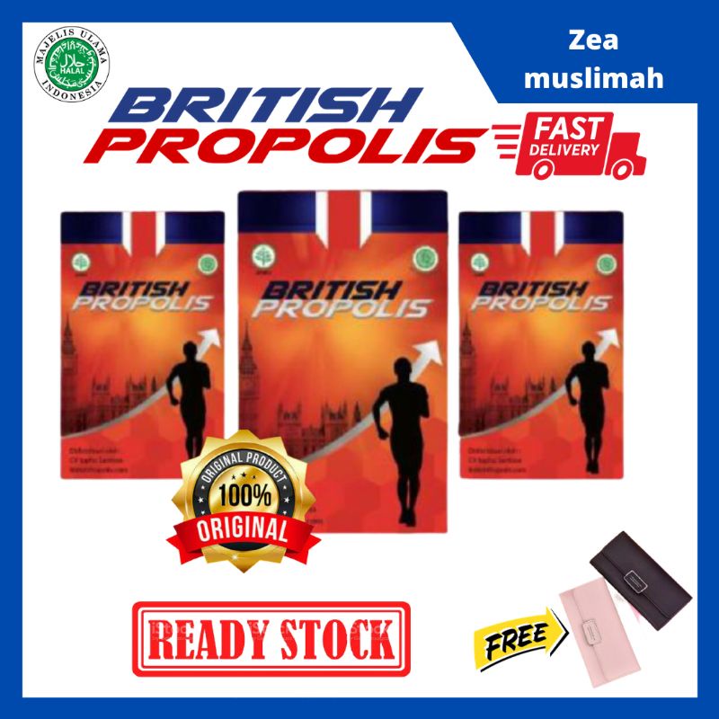BRITISH PROPOLIS PAKET HEMAT 3 BOTOL | OBAT HERBAL OBAT DIABETES OBAT ASAM URAT OBAT KOLESTEROL