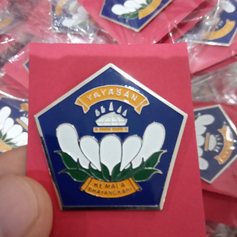 Lencana Pin Yayasan Kemala Bhayangkari Baru YKB Bros Paku Peniti