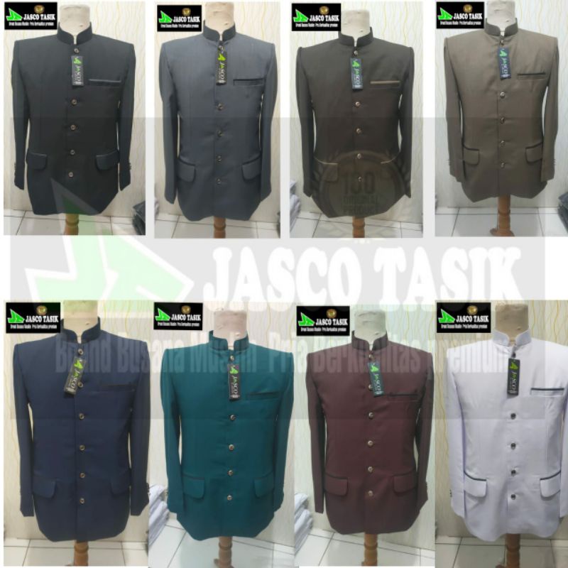 Jasko polos Lis (PL) Keren Istimewa Premium Baju formal Santri Ustad Guru by Jasco tasik