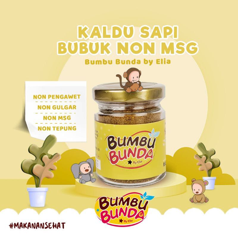 Bumbu Bunda Rasa Kaldu Sapi | Kaldu Mpasi Bayi | Non msg 50g