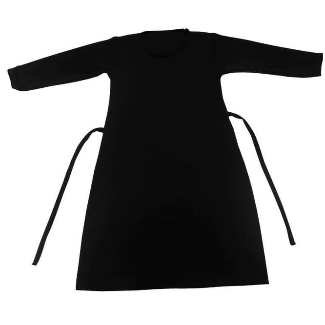 i455 gamis polos jersey / baju yuli / baju muslim anak cewek / kids fashion - s kvib