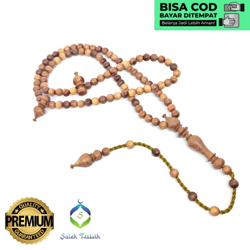 Tasbih Kayu Setigi Laut 99 Butir Size 6mm Super Original