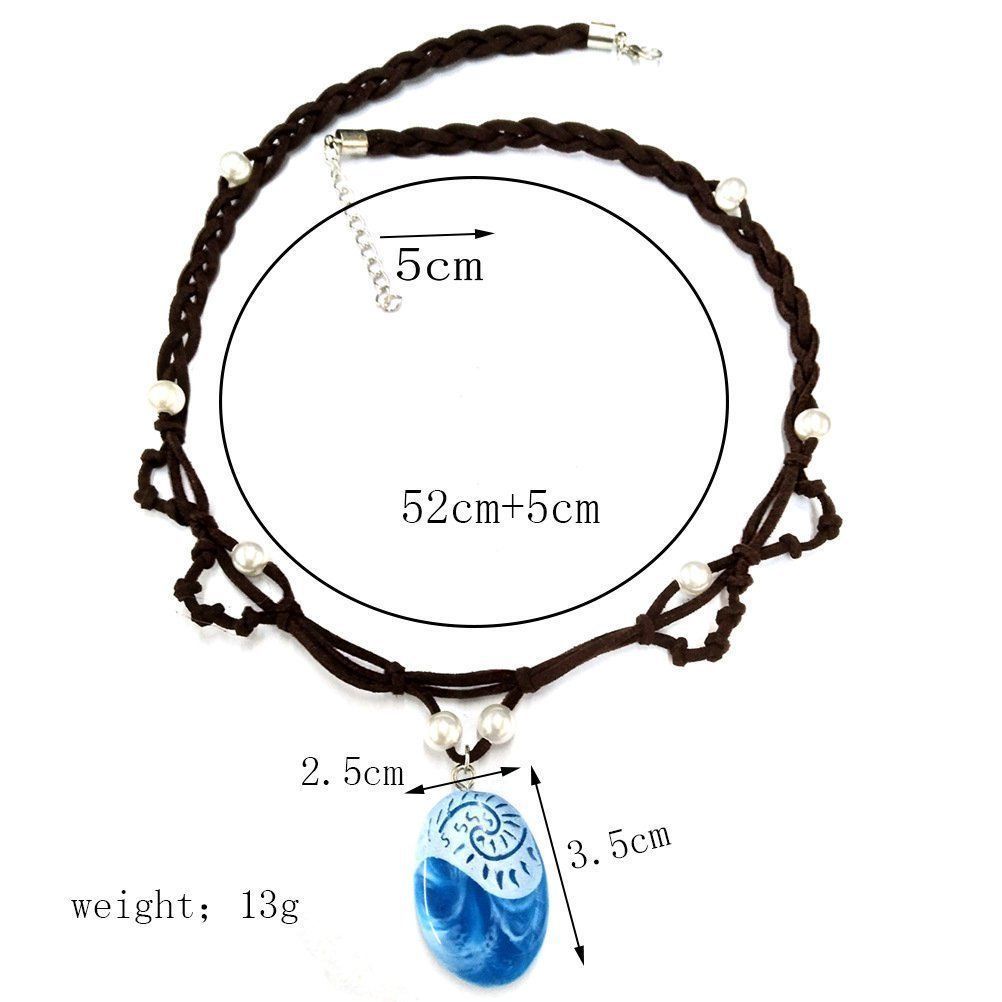 Kalung Rantai Choker Liontin Batu Biru Luminous Gaya Princess Romance Untuk Wanita