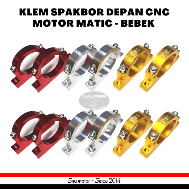 Saumotor Kleman Spakbor Depan Cnc Motor Matic Dan Bebek