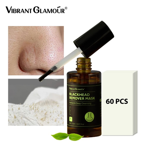 ORI VIBRANT GLAMOR 60pcs Herbal Penghilang Komedo Hidung Masker Pori Kontrol Minyak