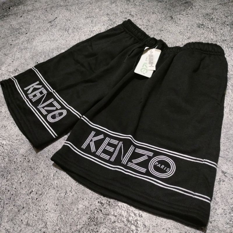 SHORT PANTS / CELANA PENDEK PRIA K3NZO TIGER HITAM KENZOAUTHENTIC FULLTAG &amp; LEBEL