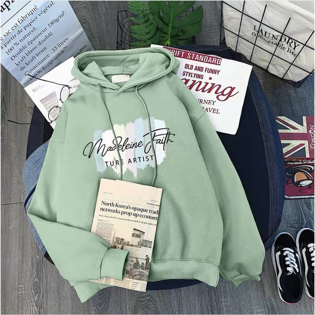 pakaian wanita - madeleine hoodie sweater - sweater wanita casual