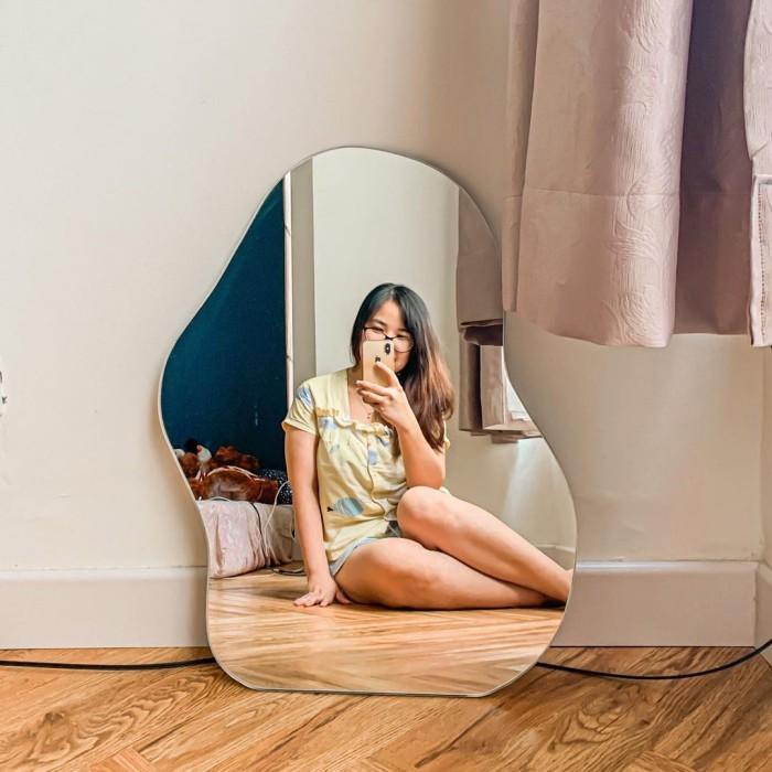Mirror Full Cermin Badan Estetik Besar