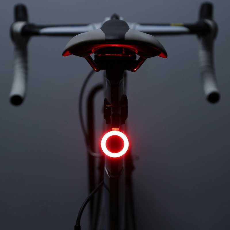 Grab Medan Lampu Sepeda Tail Light LED Bicycle USB Charging  ZHA0097 Hitam Zacro