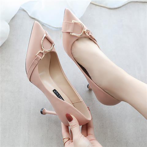 soft leather high heels