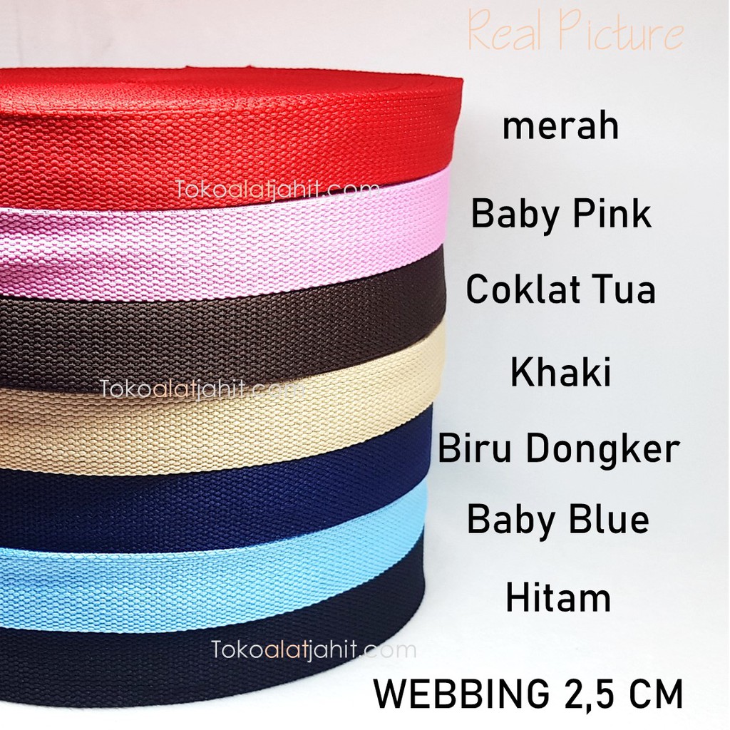 

WEBBING 2.5 CM 30 YARD