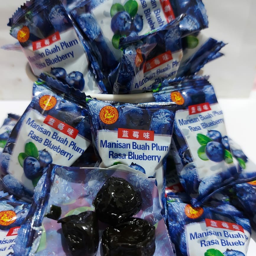 

Manisan buah plum rasa blueberry 220gram