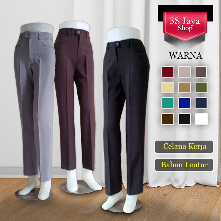  Celana  panjang kerja  wanita  celana  kerja  cewek XXL Syakira 