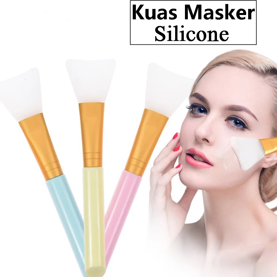 ☀ACCBAYI☀ ACC0072 KUAS MASKER SILIKON KUAS MASKER BENING Make Up Brush Brush MAKEUP FACIAL SKIN KUAS