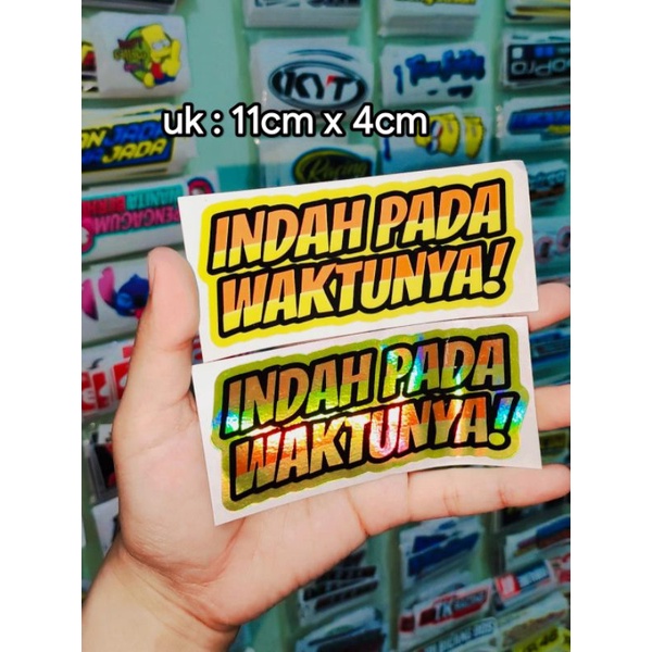 Sticker printing Indah Pada Waktunya