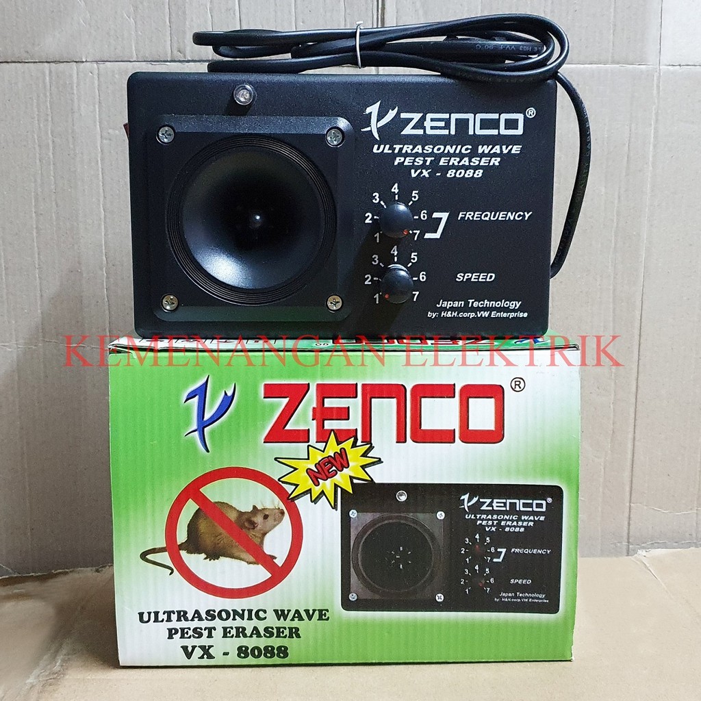 ALAT PENGUSIR TIKUS &amp; SERANGGA ULTRASONIC / PEST ERASER ZENCO VX 8088 / PENGUSIR SERANGGA LAIN