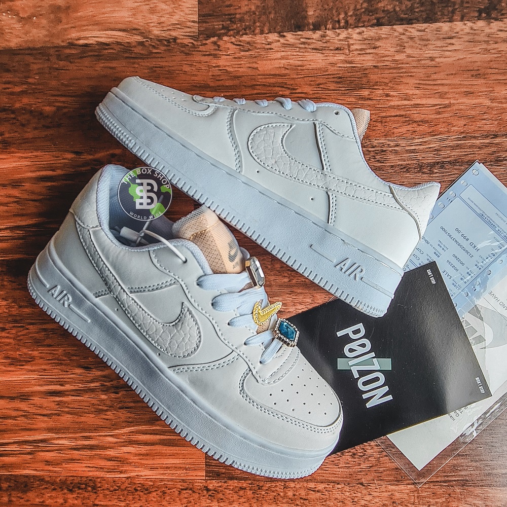 AIR FORCE 1 LOW PRM JEWELS BLING WHITE (W)-3