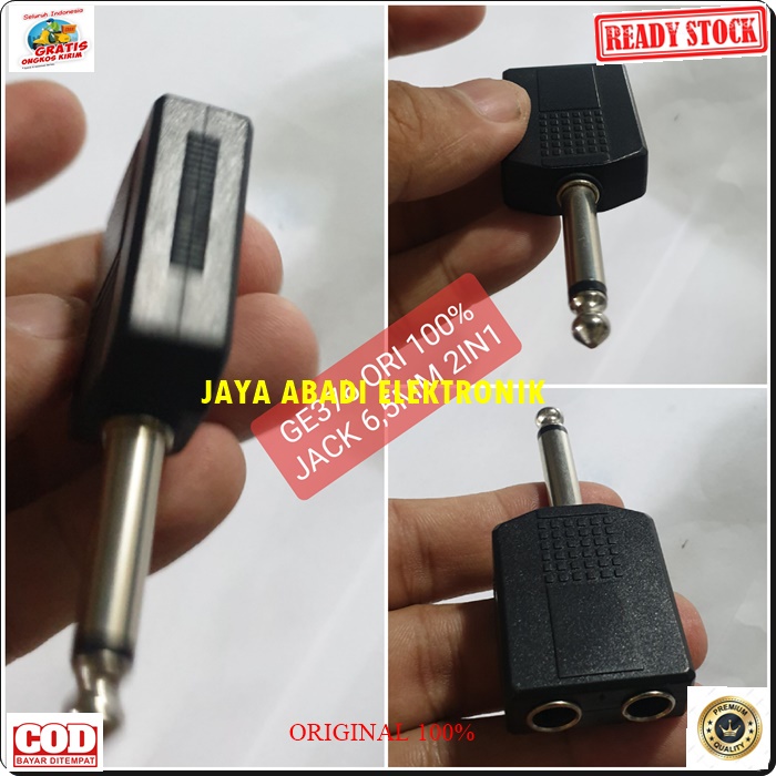 G376 JACK AUX 6.5 MM MIC CANON AKAY ADAPTER KONEKTOR SAMBUNGAN SPLITER AUDIO SOUND SUARA CONVERTER KONEKTOR UNIVERSAL MALE EXTENSION PENYAMBUNG FEMALE MALE AMPLI STEREO PRAKTI DAN MUDAH DIGUNAKAN HARGA TERJANGKAU