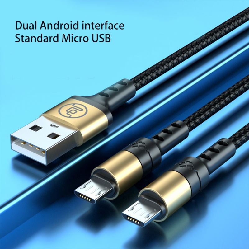 VIVI   Two in one Dual Micro USB Charging Cable Bifunctional Fast Charging Cable for Phones/Tablets 1.5M Data Cable