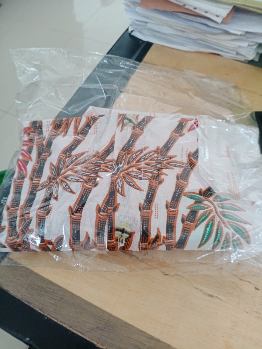 Tey-17 Batik Wanita Asj Sa Hrb026 Kenongo Kemeja Tosca Pendek