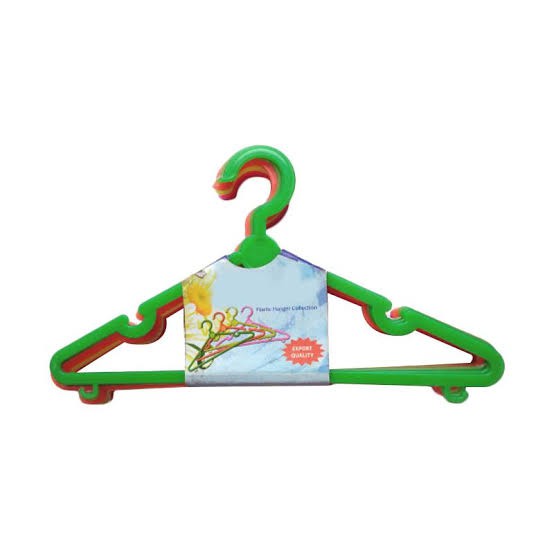 12Pcs Hanger Plastik Dinda Besar / Gantungan Baju / Jemuran Baju