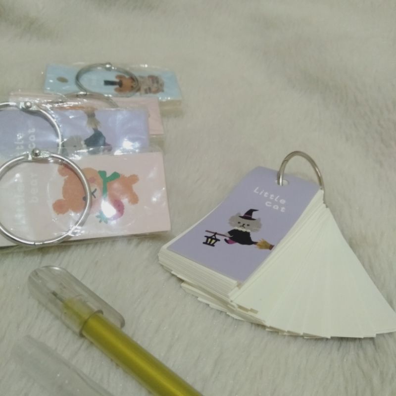 

Mini Little Flash Card (Ring Card/Memo Ring)
