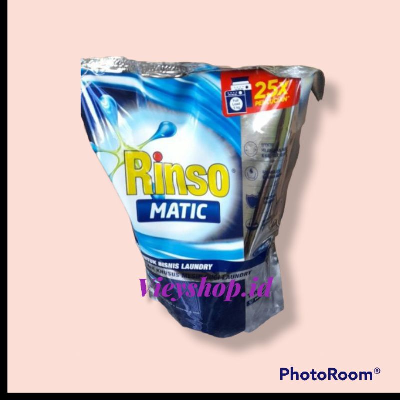 Jual RINSO MATIC PROFESIONAL 1,65ML. DETERJEN MESIN CUCI BUKA ATAS ...