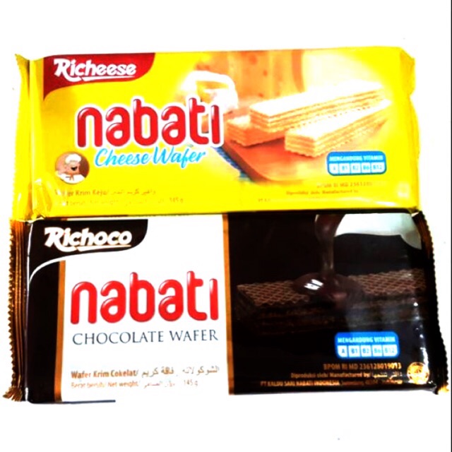 RICHEESE NABATI WAFER 130 GRAM / WAFER COKLAT/NABATI KEJU/WAFER KEJU / RICHEESE WAFER KEJU ...