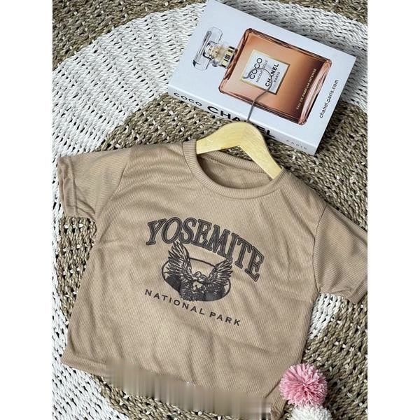 Tq88indonesia Baju Crop Wanita Terbaru / Crop Top YoseMite National Park / Baju Seksi Wanita / Ootd Terbaru / Outfit Kekinian / Pakaian Casual Wanita