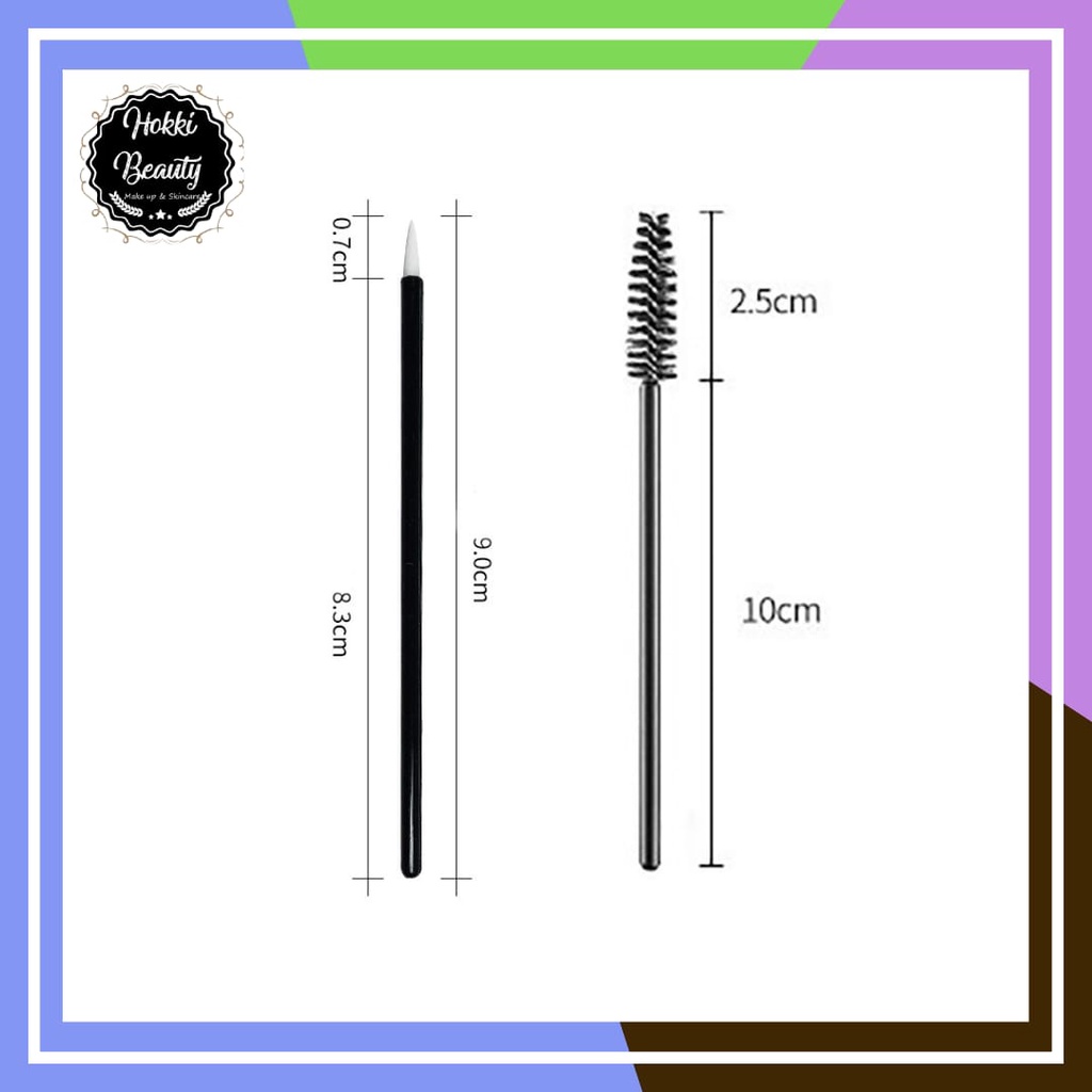 MASCARA WAND Sisir Alis Sikat Eyelash Extention Kuas Bulu Mata - Disposable Eyeliner dan Lipliner Brush | Kuas Eye liner