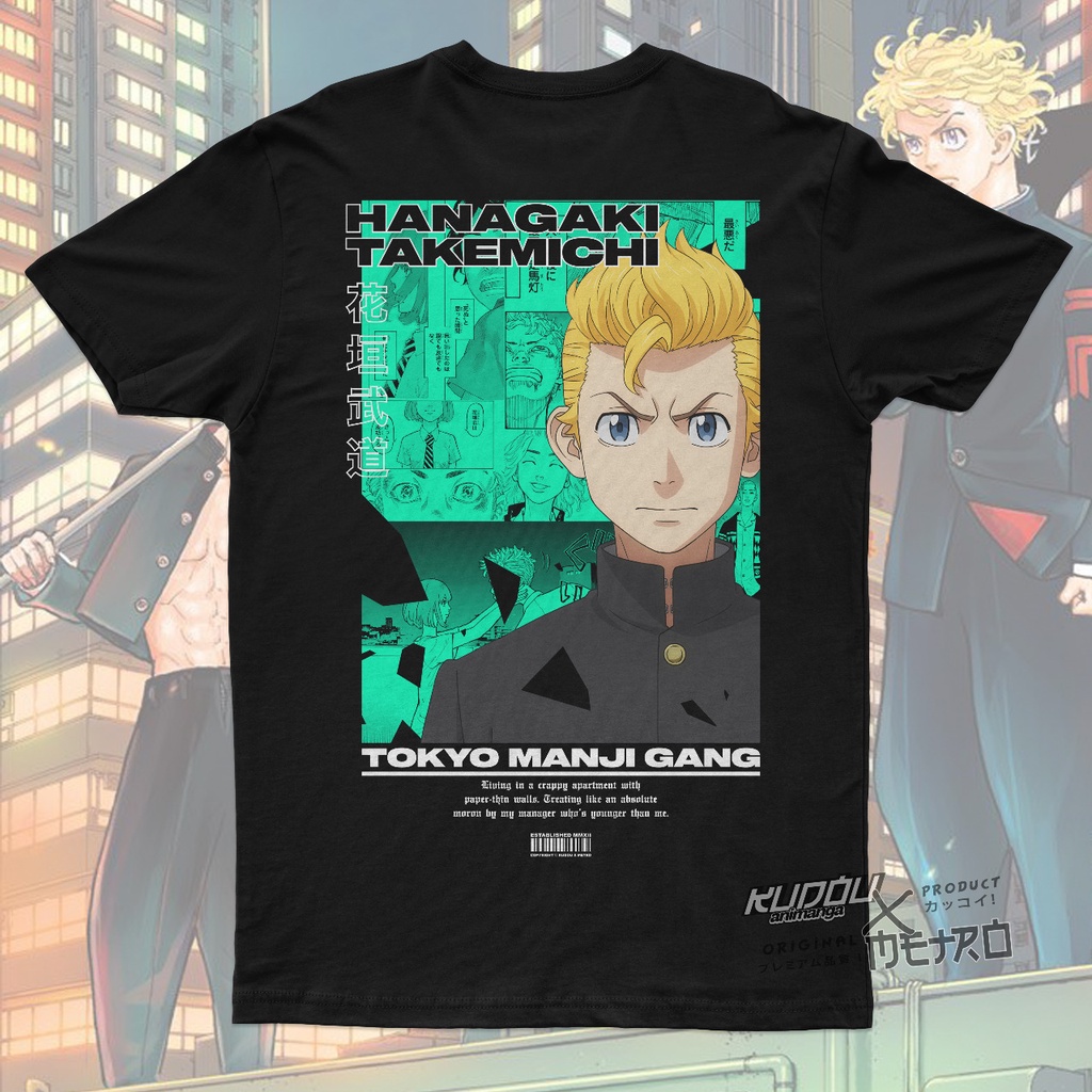 Kaos Hanagami Takemichi Anime Manga Tokyo Revengers Premium Unisex