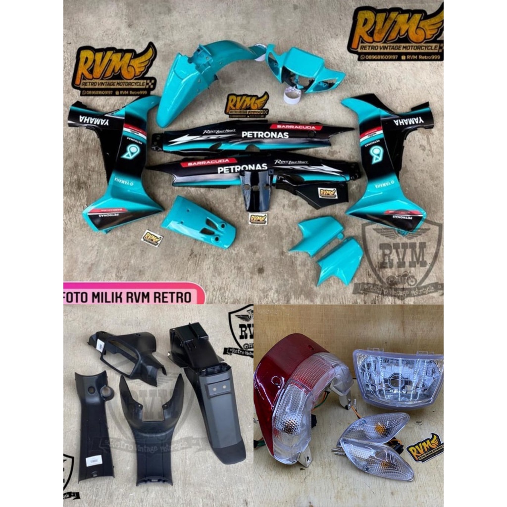 Cover body Yamaha Fiz R petronas tosca full set body halus petronas tosca set striping fiz r body kasarf1zr