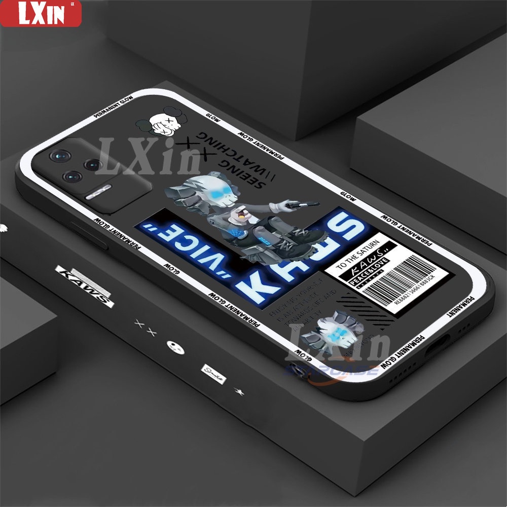 Casing TPU Xiaomi Poco F4 GT Poco F3 Poco X3 NFC X3 Pro M3 Pro Redmi 10C 10A 9C 9A 9T 10 Note 11 Pro Note 10 5G Motif KAWS