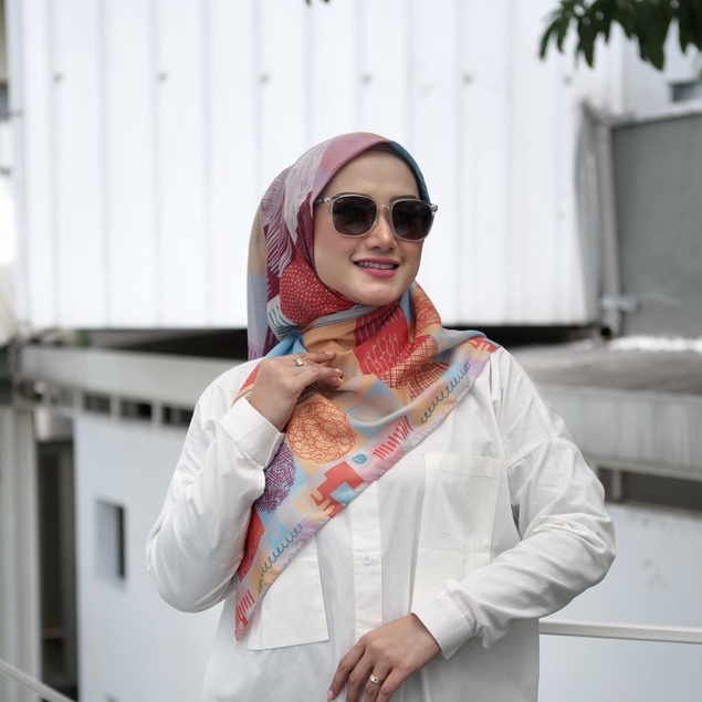 Hijab Segi Empat Printing | Citylight | Levelup | Levelscarves