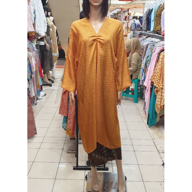Long Kaftan viscose lengan panjang/Tunik viscose/kaftan batik+atasan batik