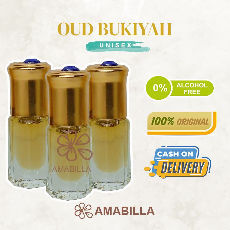Parfum Aroma OUD BUKIYAH Original Non Alkohol 3ml 6ml 12ml Parfum Original Bibit Parfum Murni OUD BU